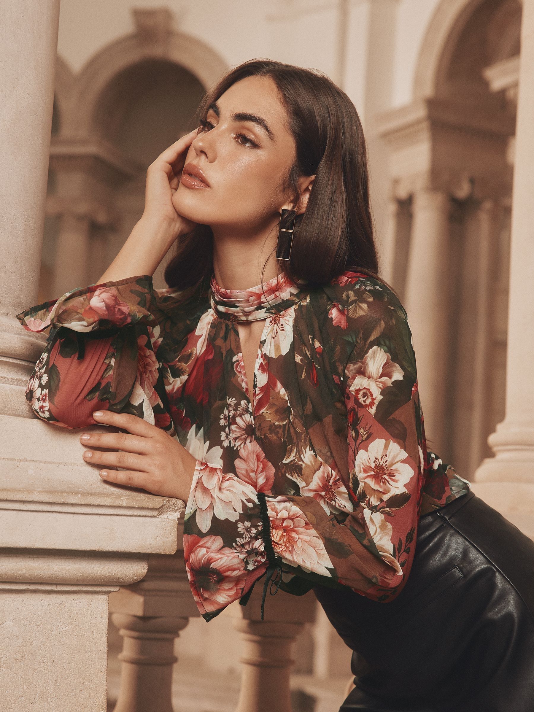 Groen - Lipsy - Hoogsluitende blouse