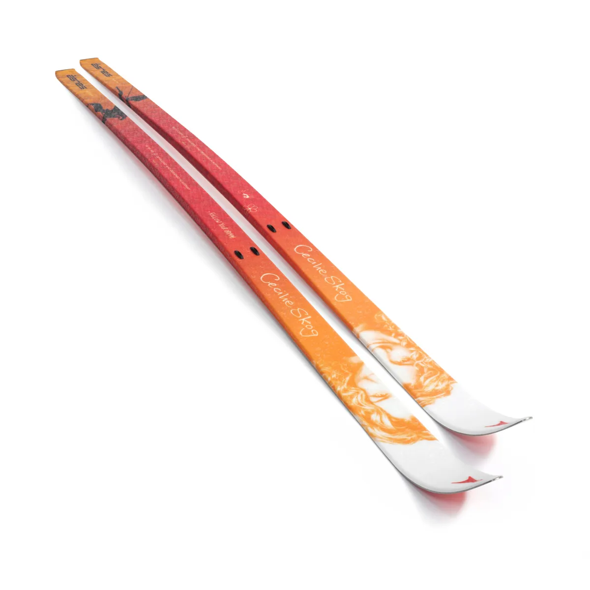 Åsnes Cecile Bc Ski Waxless Red/Orange