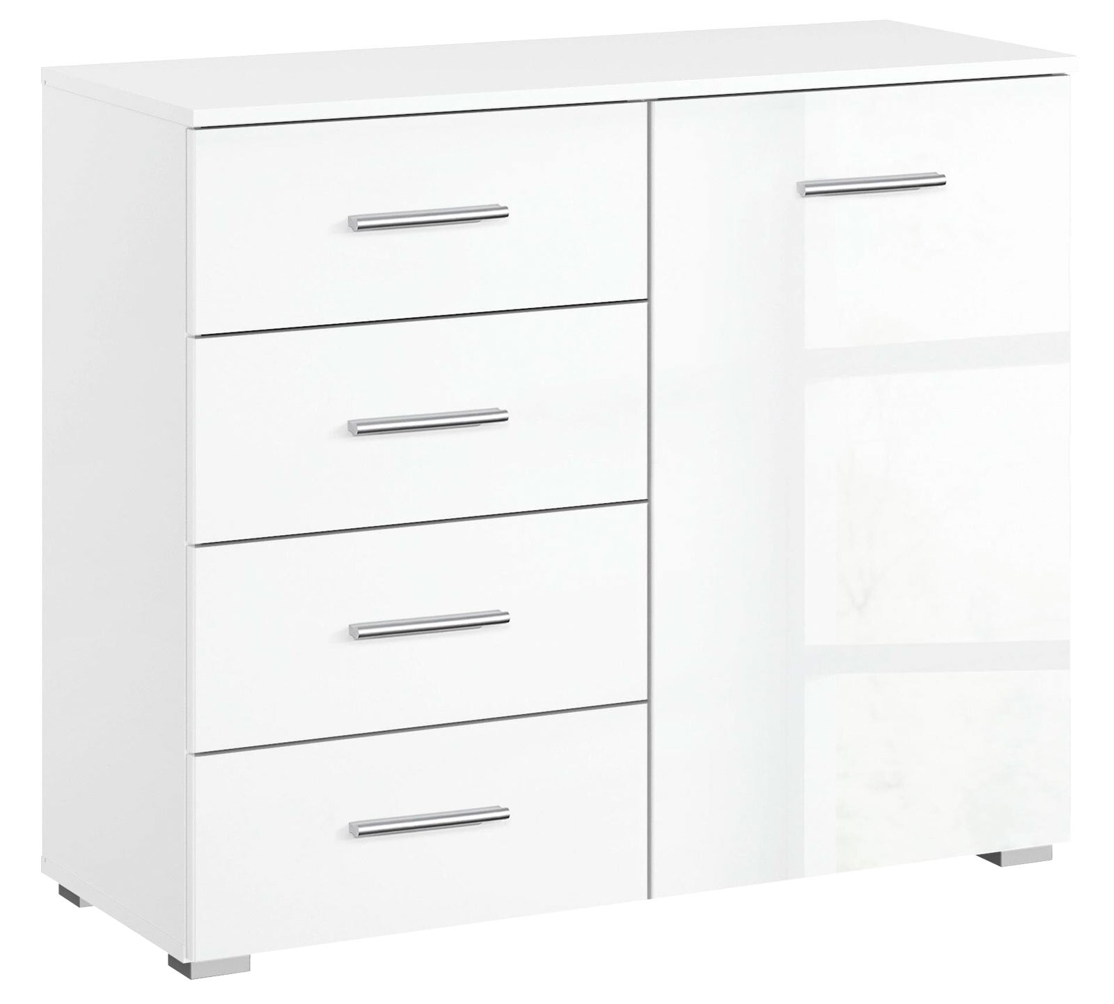 Kommode CELLE 93 x 81 cm Alpinweiß/HG weiß