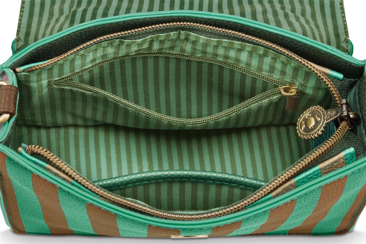Pip Studio Frances Cross Body Bag Small Stripe Green
