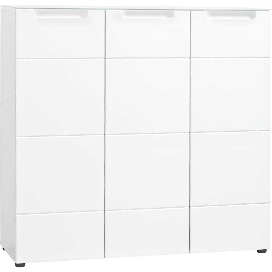 Schuhschrank Mailand Dekor weiss 68 x 194 x 35 cm