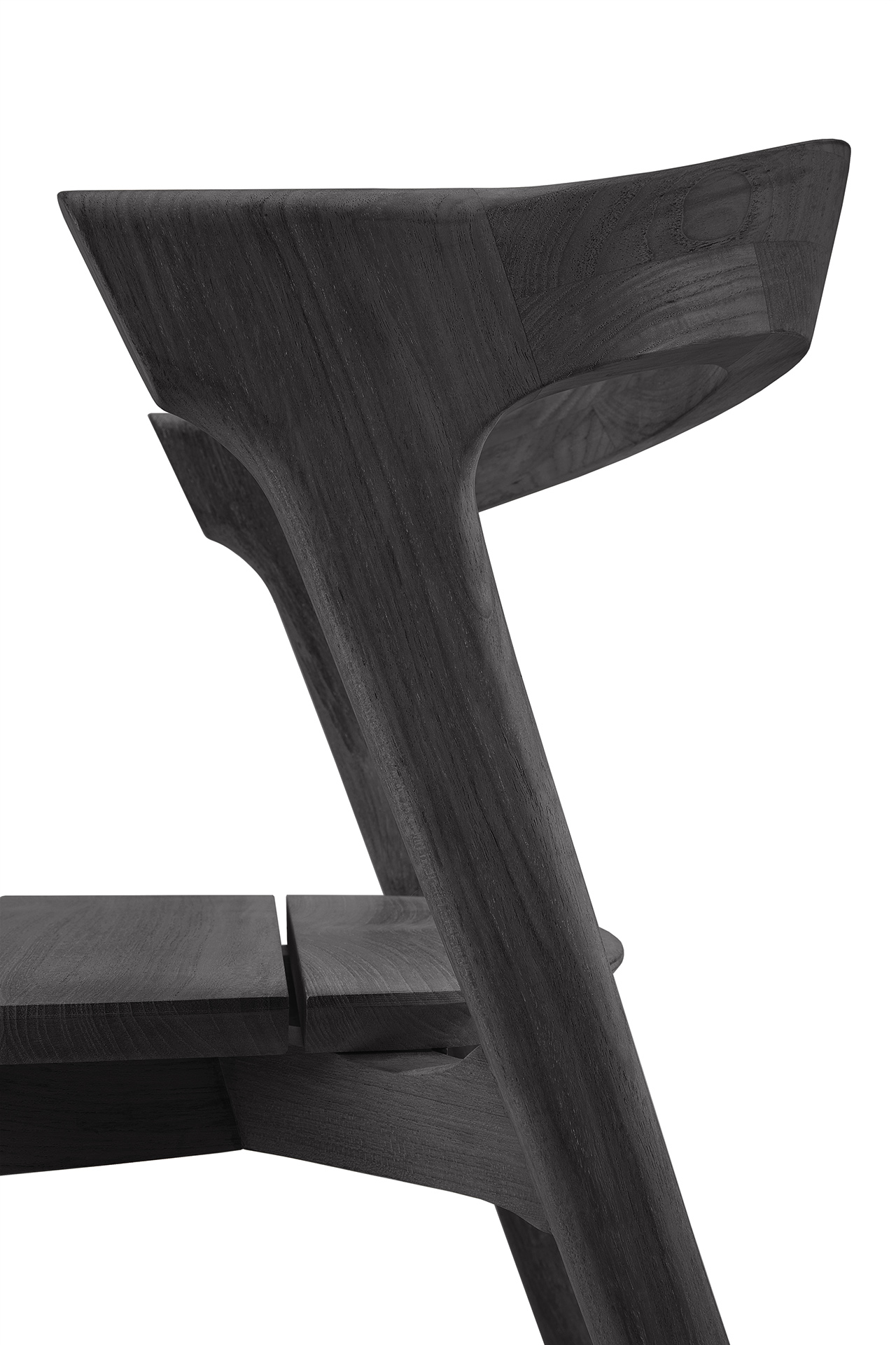 Teak Bok tuinstoel - zwart