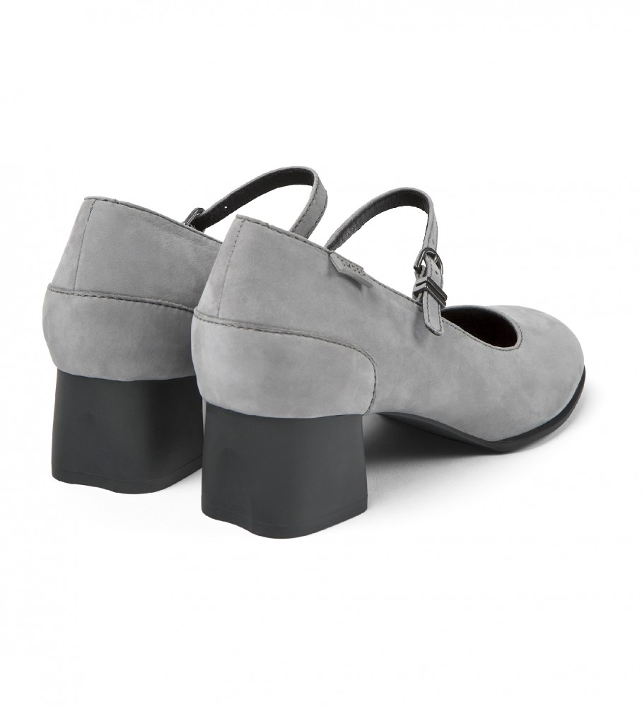 Sapatos de couro cinza Camper Katie