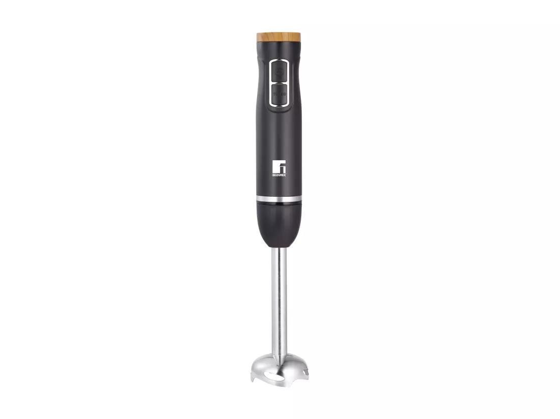 Mixeur plongeant OLIVAR 1000 W à 2 vitesses avec hachoir 600 ml, tige de mélange, tasse à mesurer Bergner 600 ml