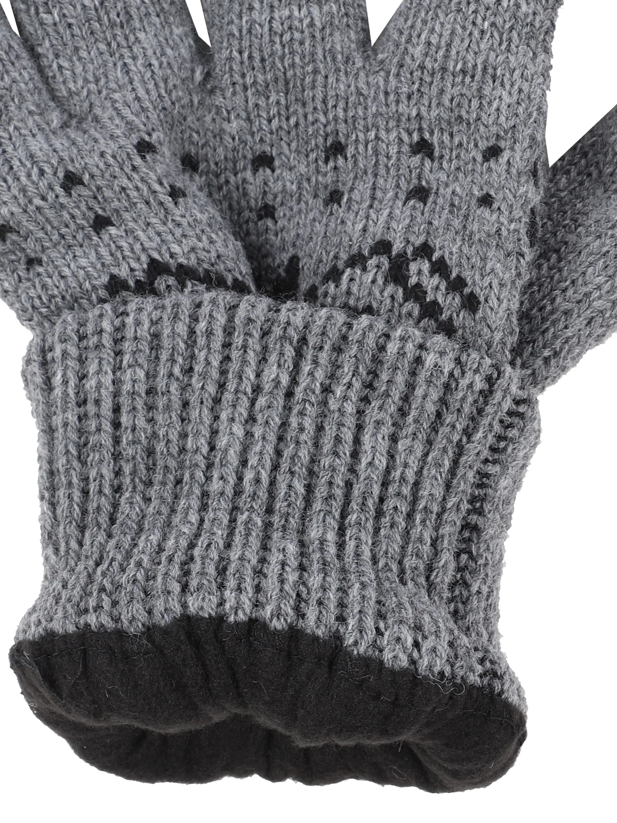 Herren Strickhandschuhe mit Norwegermuster