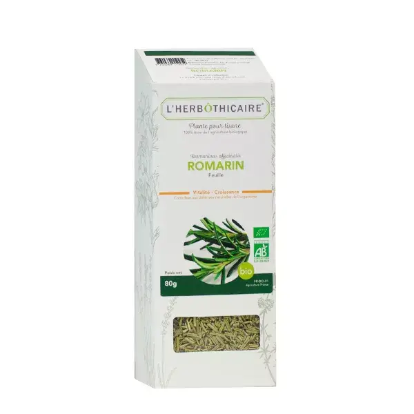 Chá de ervas orgânico de alecrim L'Herbôthicaire 80g