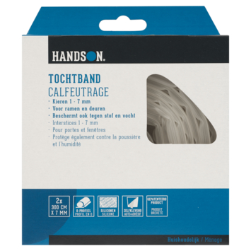 Handson tochtband O-profiel siliconen transparant 3 meter 2 stuks