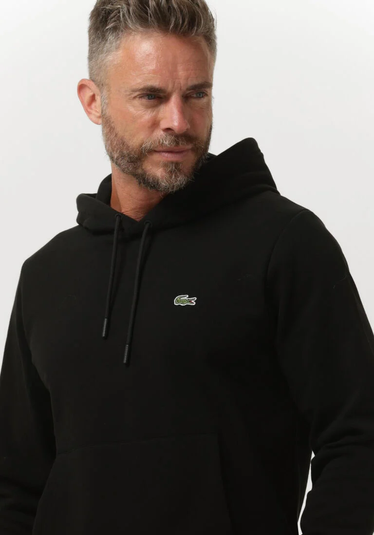 LACOSTE zwarte lacoste sweater sh9623 sweatshirt