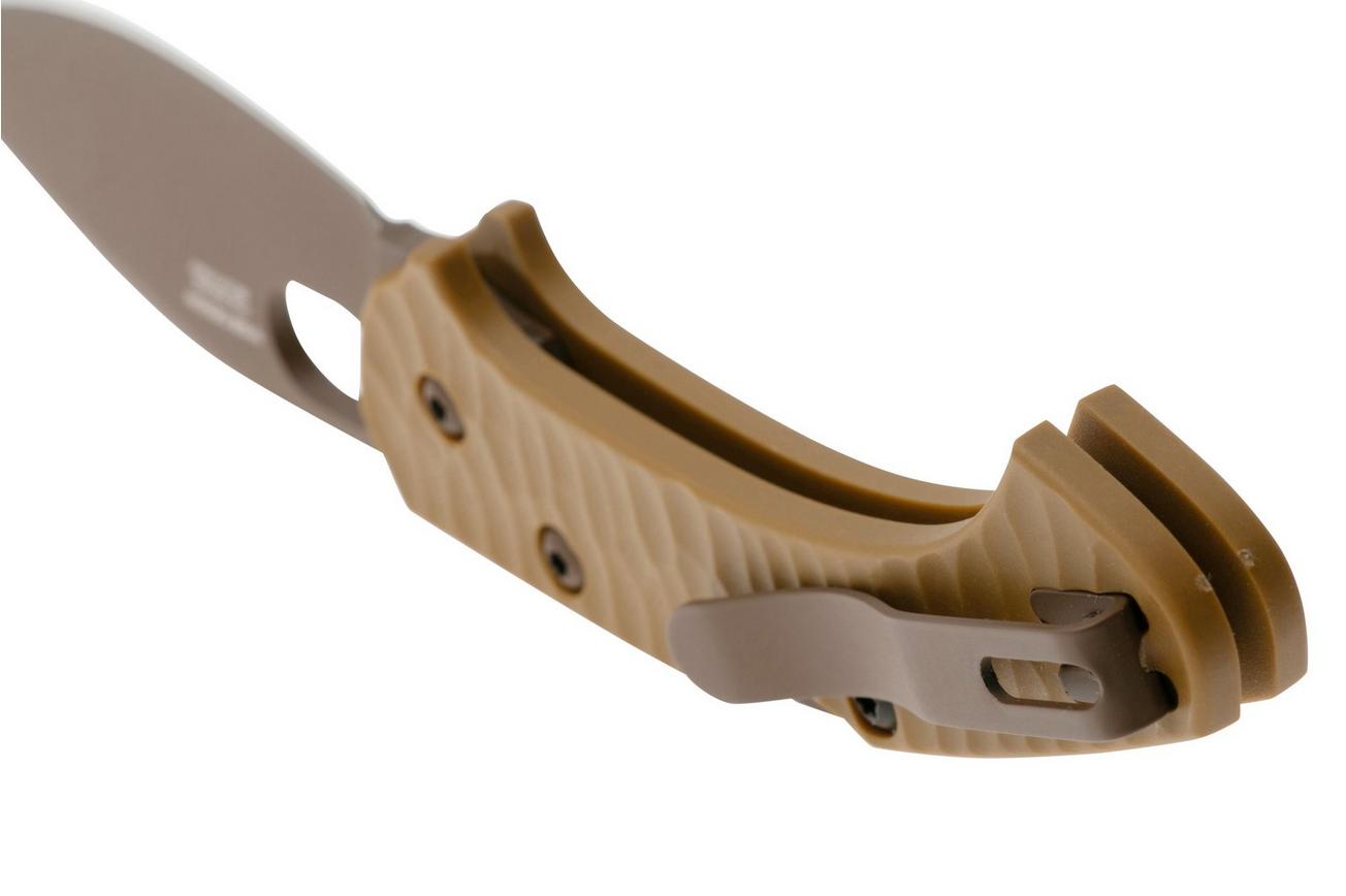 Fox Knives Zero 2.0 Desert Warrior FX-311-CT Coyote FRN, Top Shield Coyote Blade zakmes, Jens Ansø design