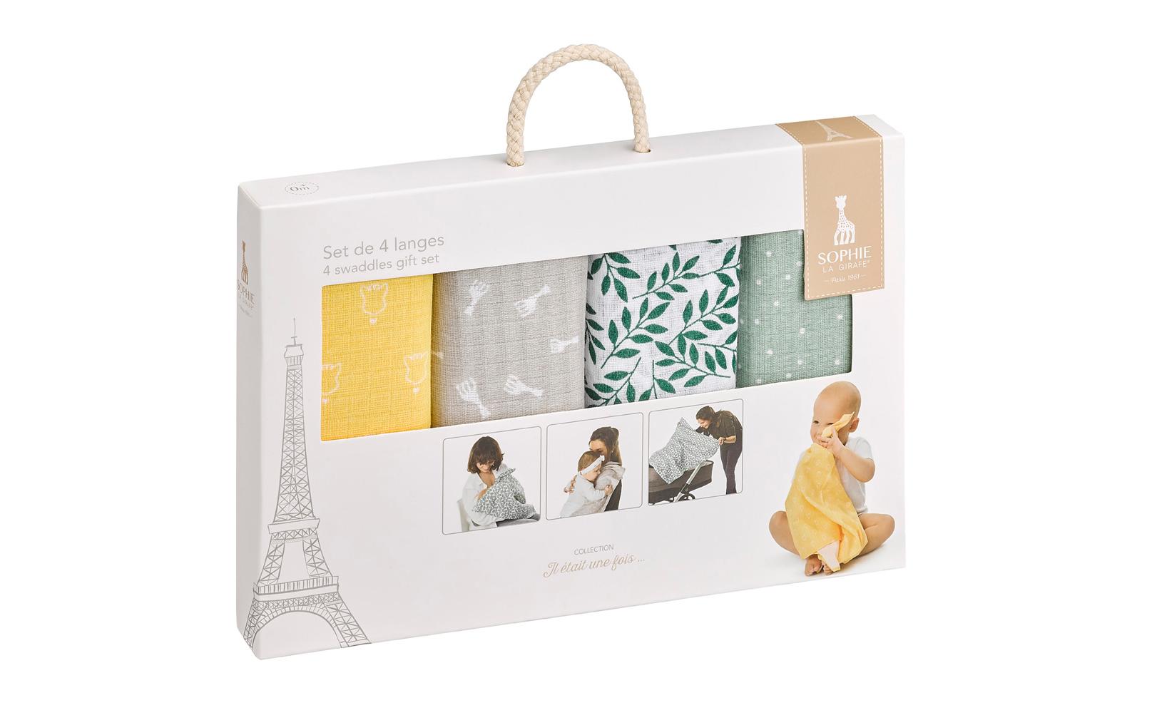 Mulltuch 4er Set 70 cm x 70 cmSet aus vier Mulltüchern