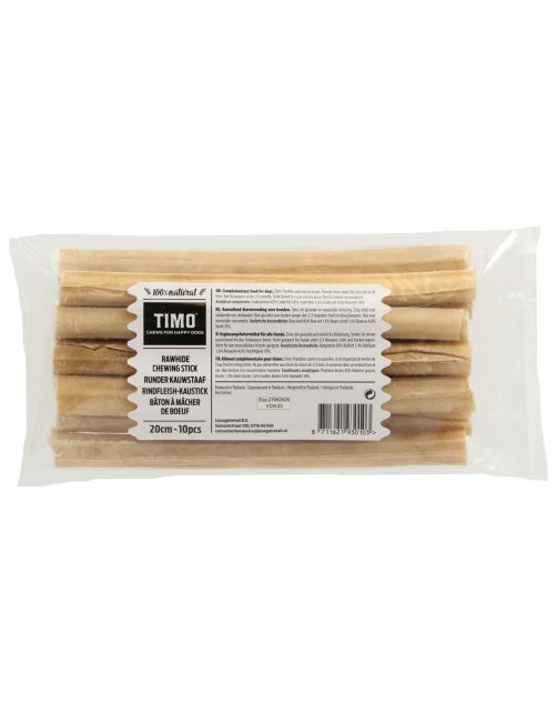 Timo Rund Kauwstaaf - Hondensnacks - Rund 20 cm 10 stuks Large