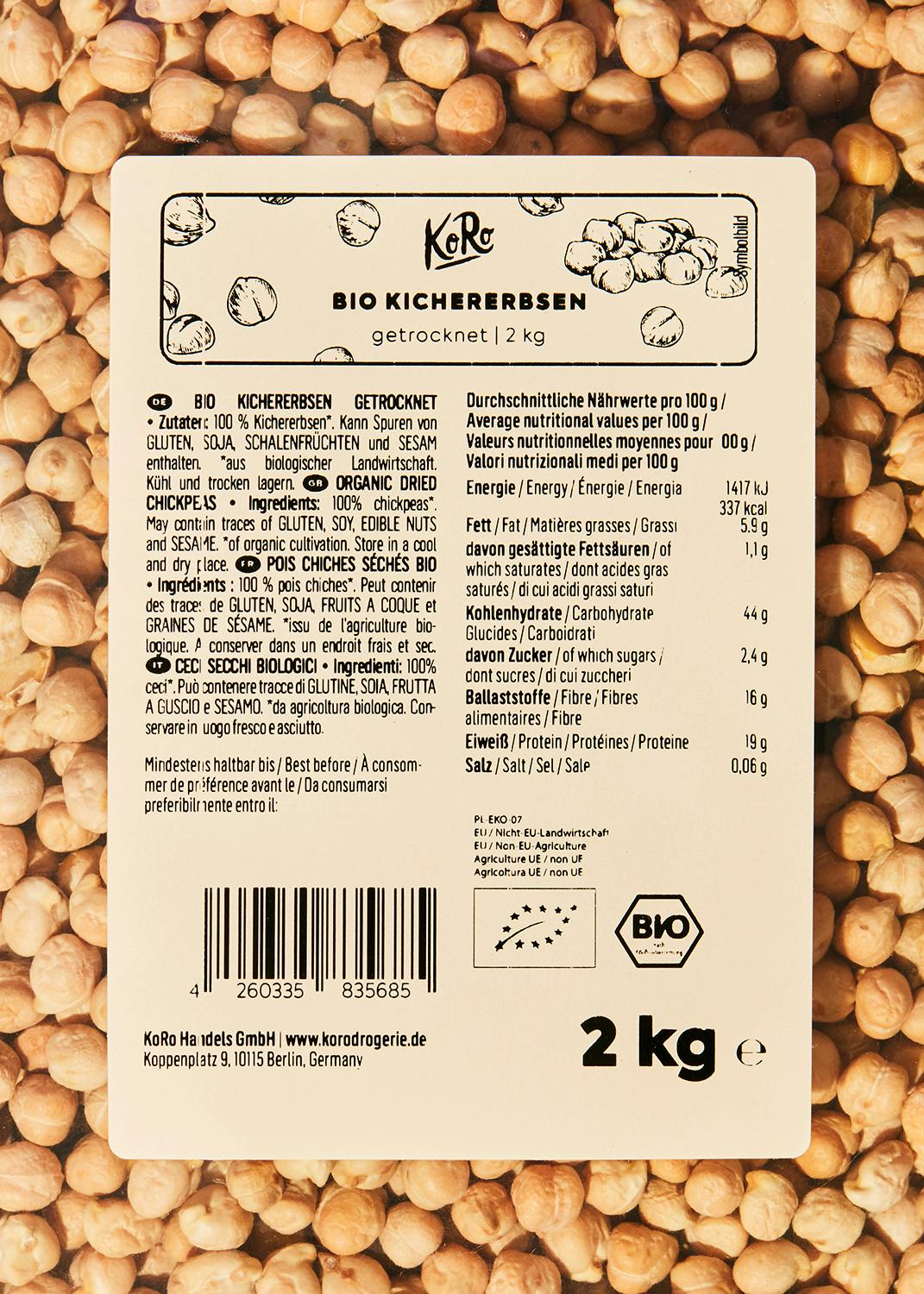 Bio Kichererbsen 2 kg