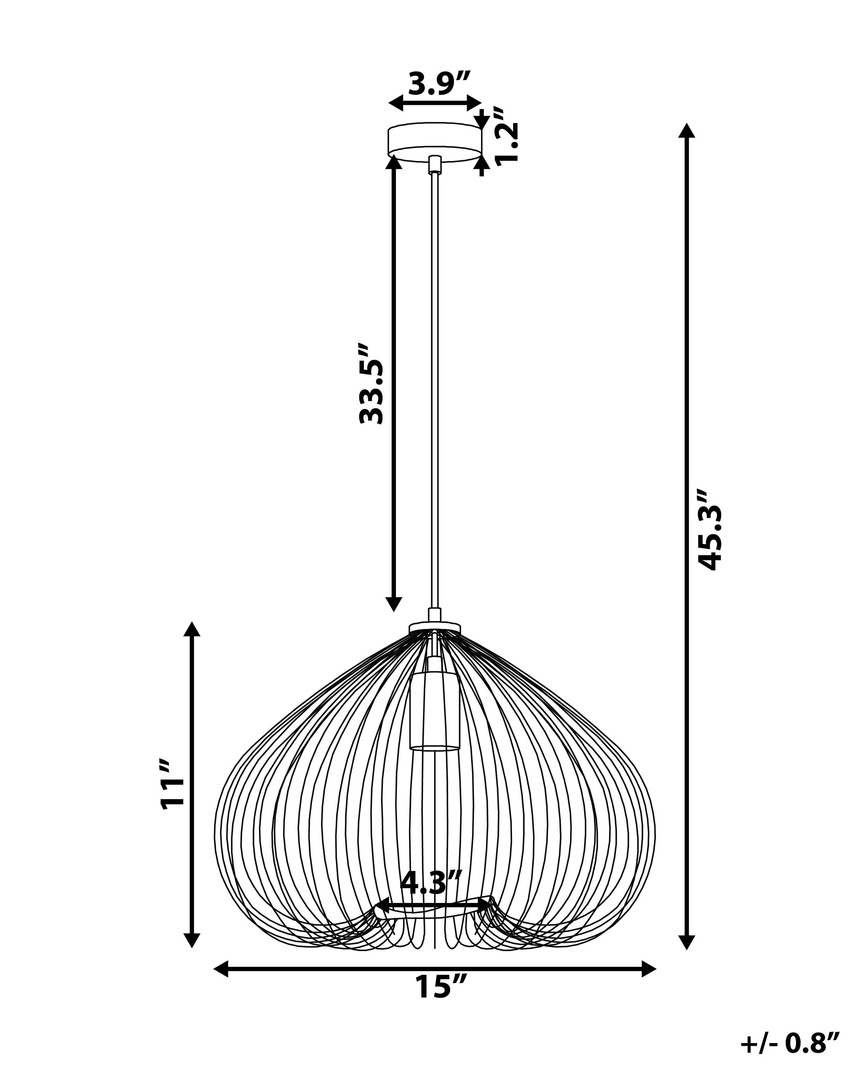 Hanglamp TORDINO Metaal Koper