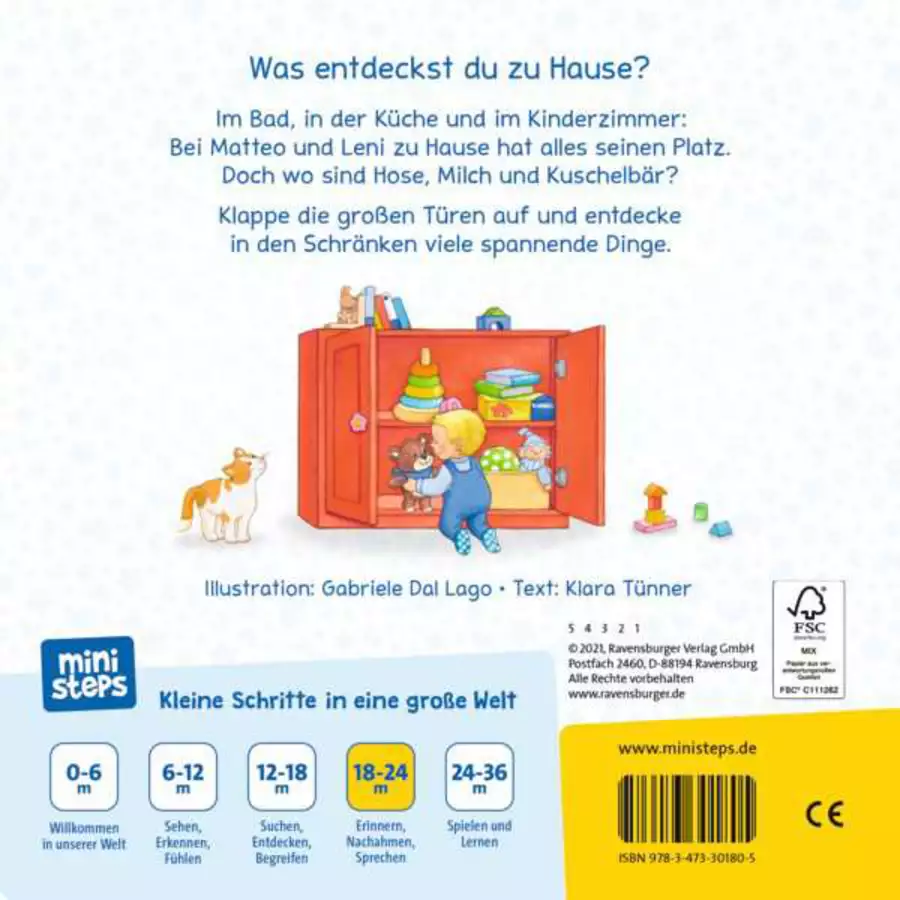 Ravensburger ministeps® Mach auf! Schau rein! Bei mir zu Hause