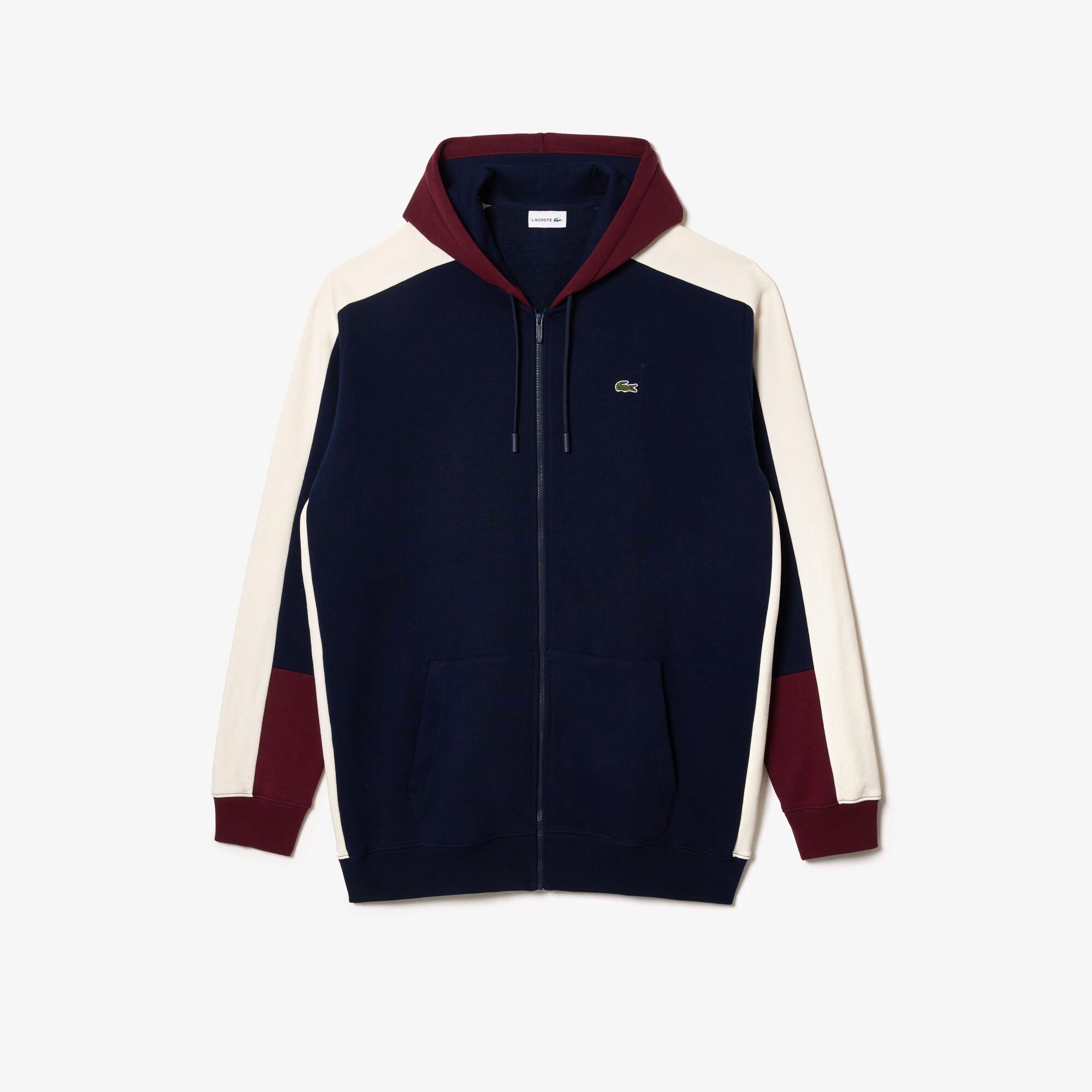 Lacoste Colour Block Zip Up Croc Hoodie