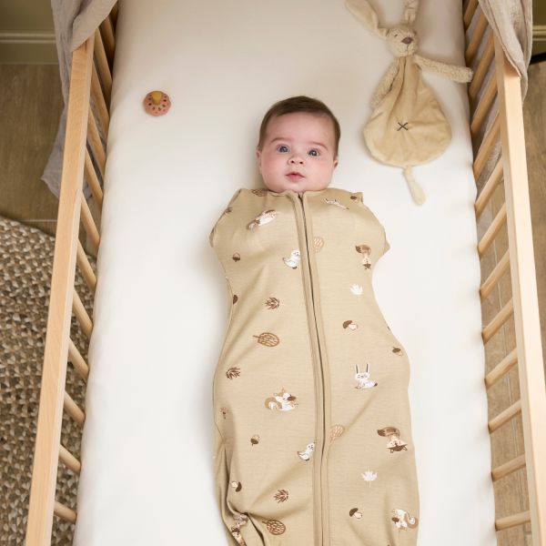 Inbakerslaapzak Cocoon Forest Animals Sand