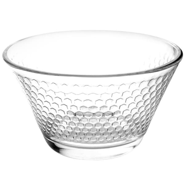 Elegant glassbollesett for salat, snacks, dessert - tåler oppvaskmaskin
