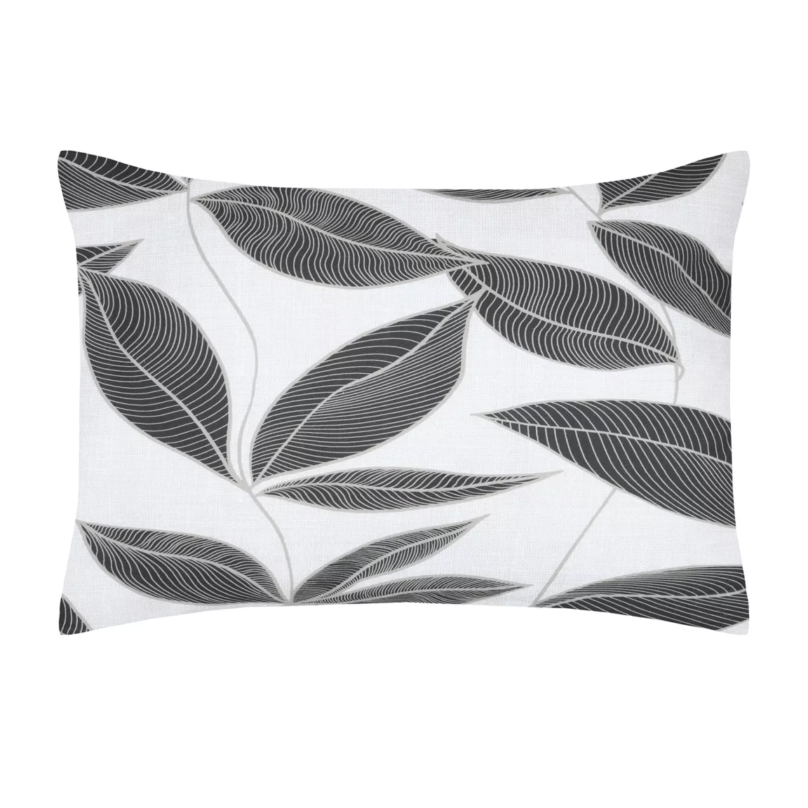 Taie d'oreiller rectangulaire percale de coton (50 x 70 cm) Matisse Grise