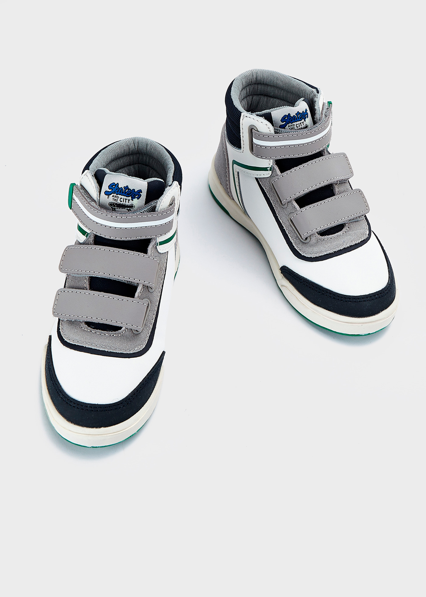 Bota infantil de couro, estilo urbano e esportivo