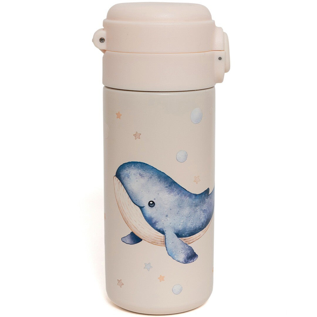 Petit monkey rvs drinkfles whale - 350 ml