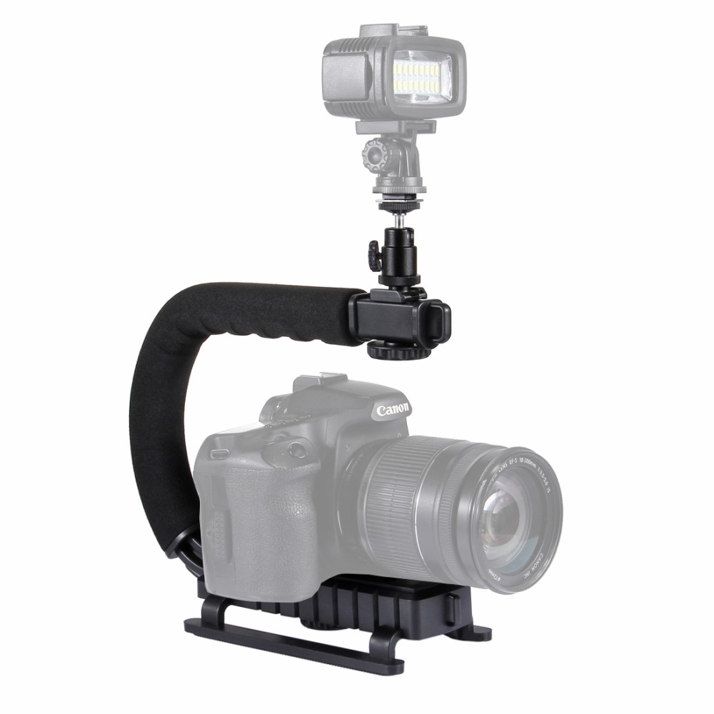 C-Förmiger Handheld Kameragriff Stabilisator Halterung für GoPro / Digitalkamera / Camcorder mit 1/4