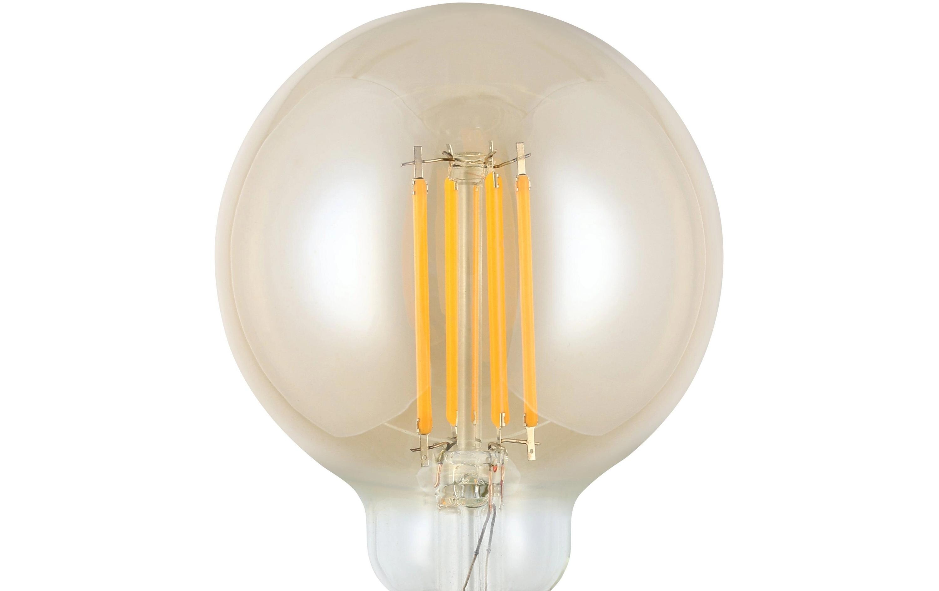 Lampe 4 W E14 WarmweissLED Filament-Leuchtmittel aus amberfarbenem Glas