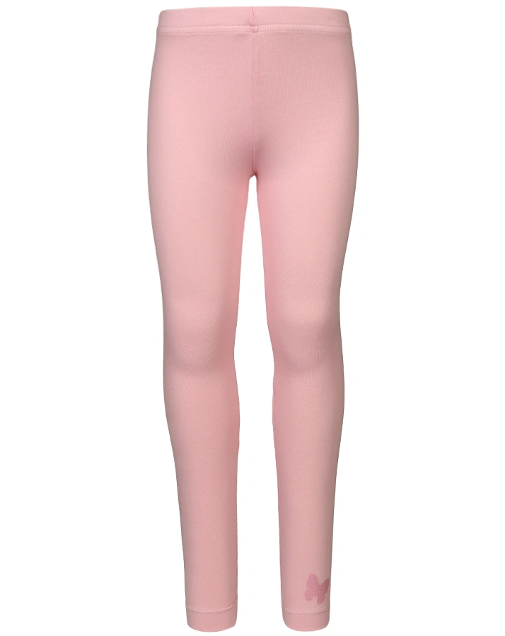 Leggings LYNFORD mit Glitzer-Schmetterling in rosa