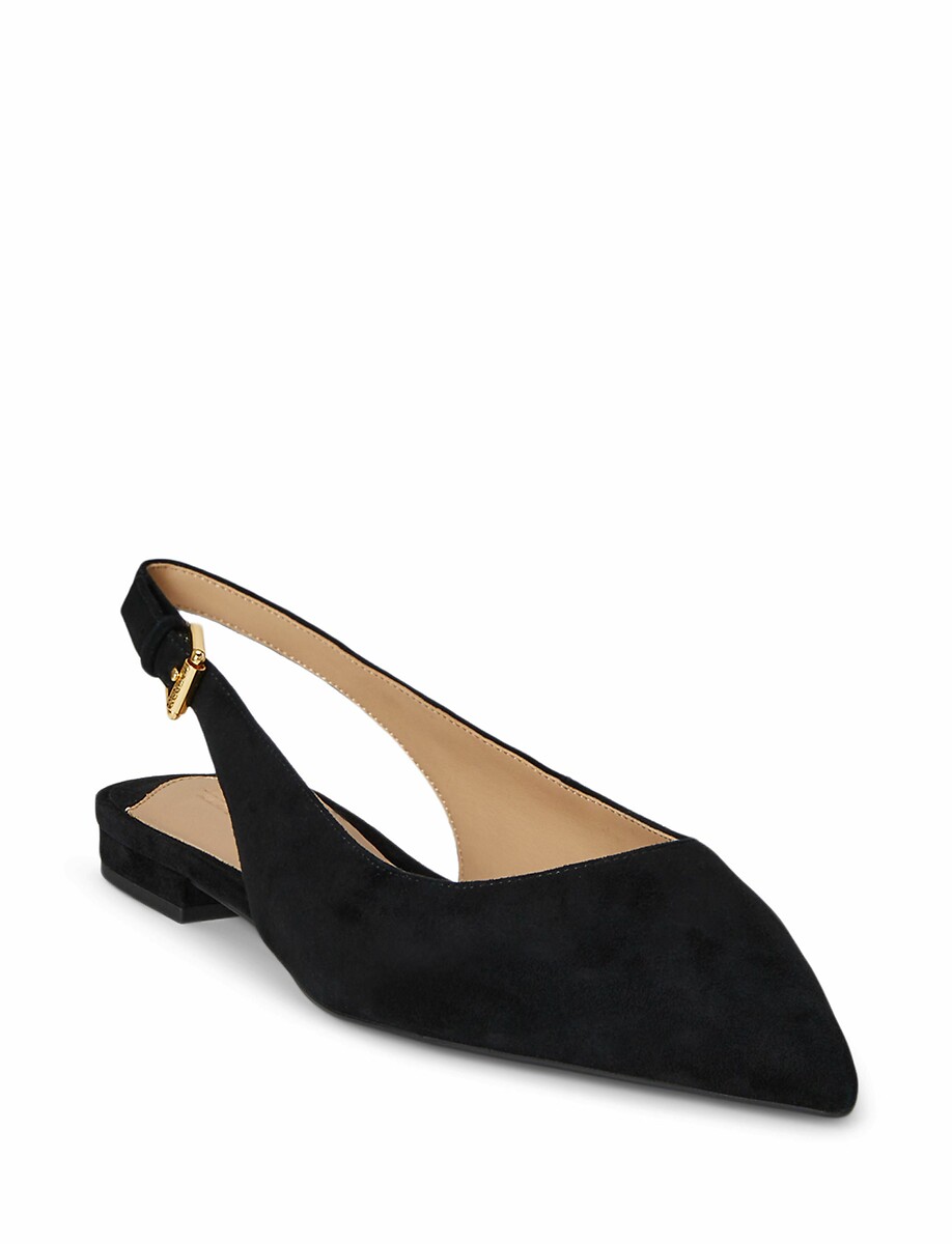 LAUREN RALPH LAUREN<br>Londyn camurça slingback bailarina