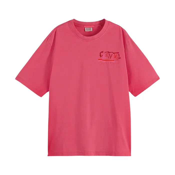 Scotch & Soda Front Back Artwork Shirt Dames