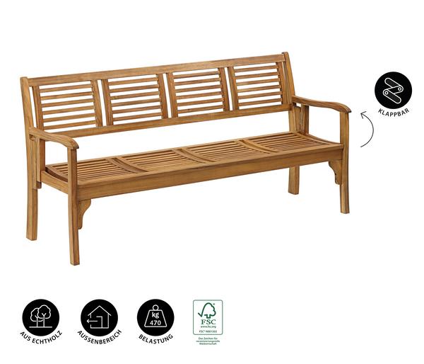 Dehner Klappbank Douglas, 4-Sitzer