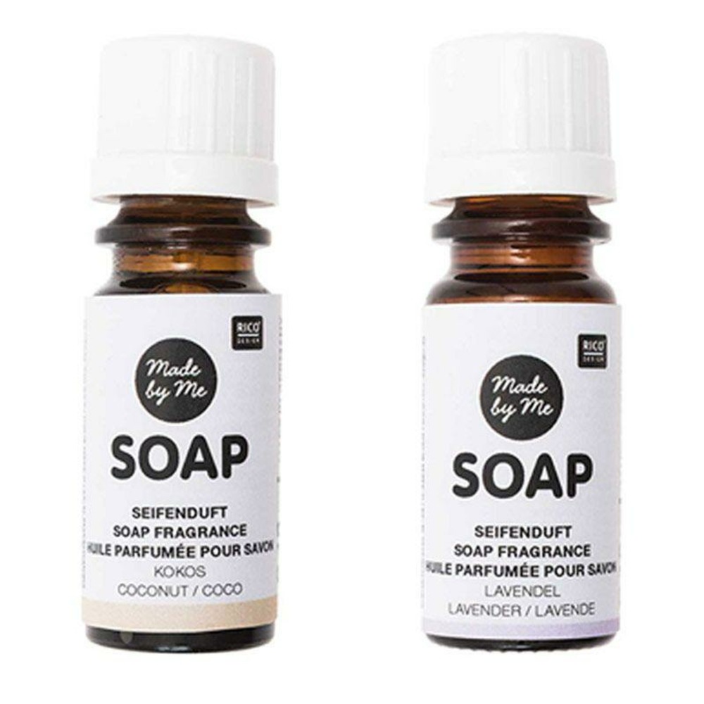 2 huiles parfumées 10 ml pour savon - noix de coco, lavande