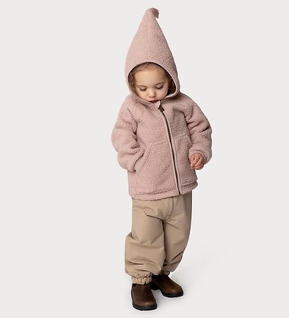Mini A Ture Fleecejakke - Teddy - MatLiff - Adobe Rose