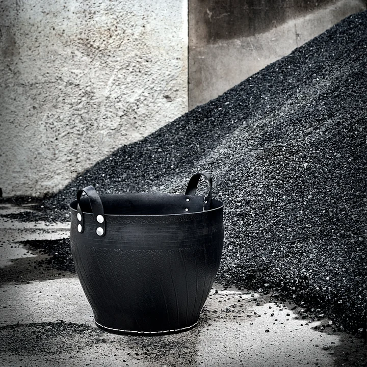 Muubs - Dacarr Korb, H 29 Ø 40 cm, schwarz