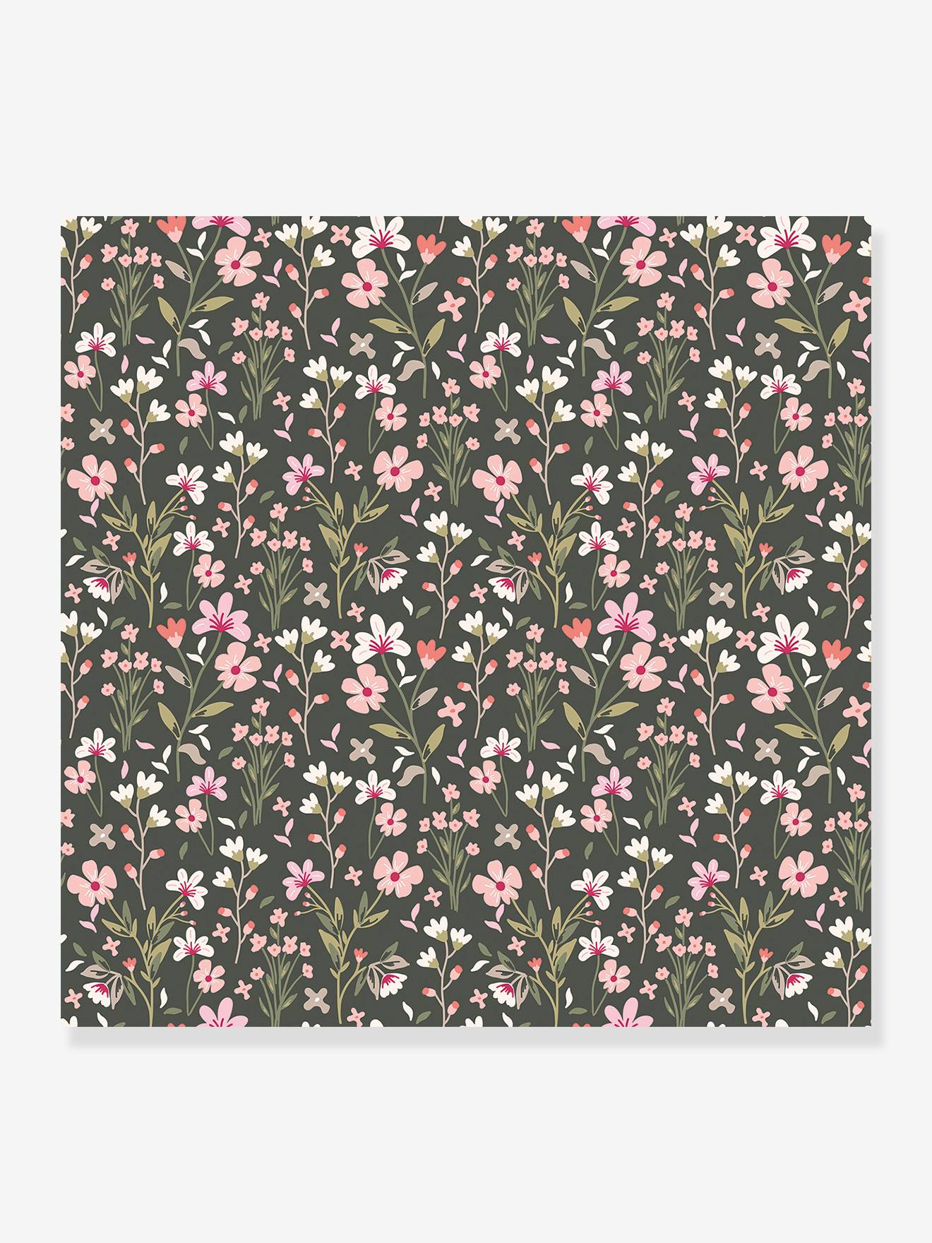 Papel de parede Jardim Floral Magenta LILIPIN Salgueiro Verde