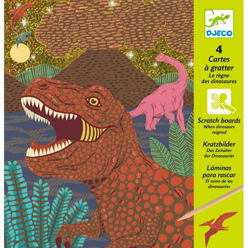 Djeco kraskaarten dinosauriërs DJ09726