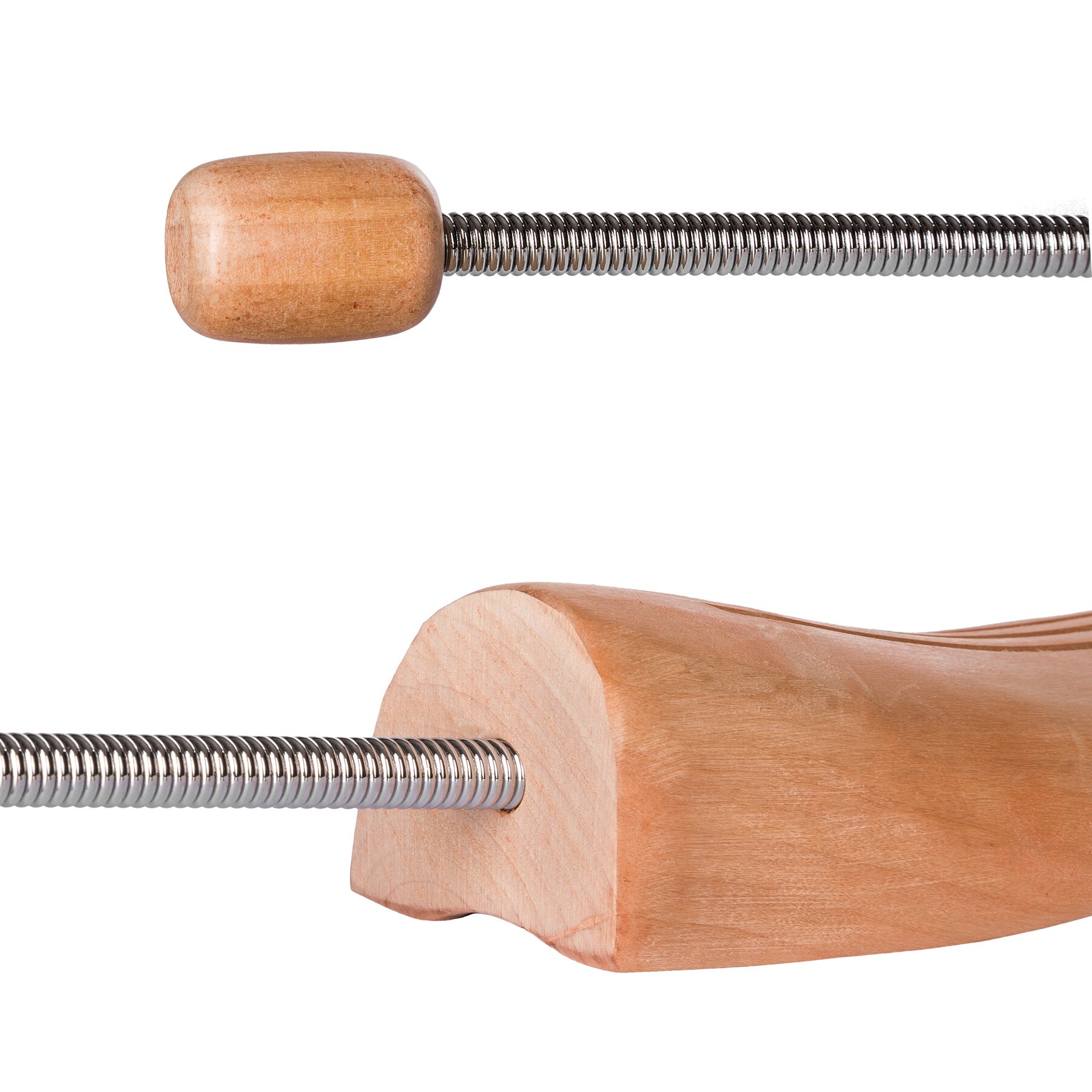 tectake® 1 Paar Spiral-Schuhspanner, aus Lotusholz, Verhinderung von Gehfalten, gute Luftzirkulation