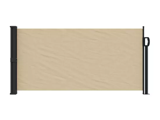 Auvent latéral rétractable beige 100x300 cm