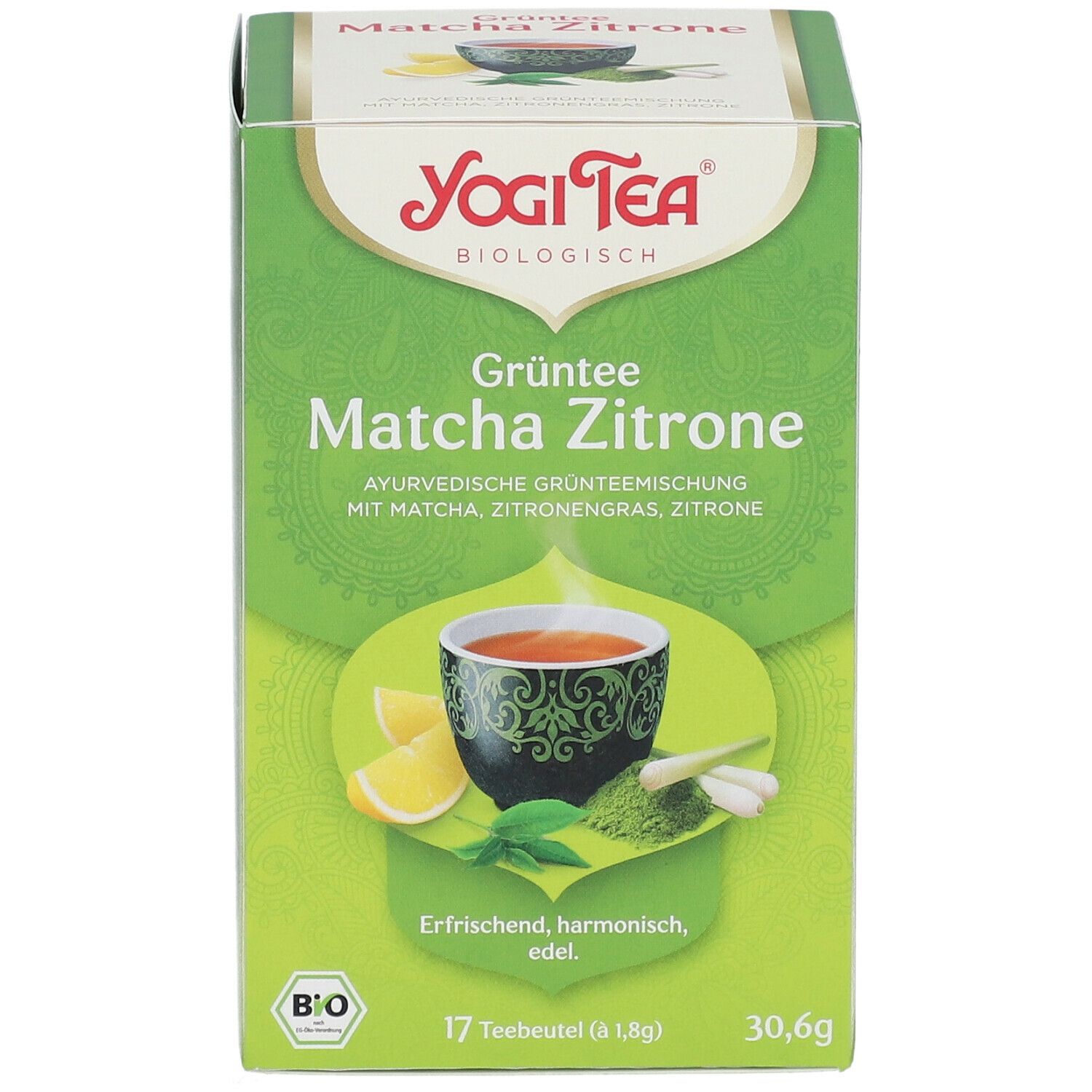 YOGI TEA® Grüntee Matcha Zitrone, Grüner Bio-Tee