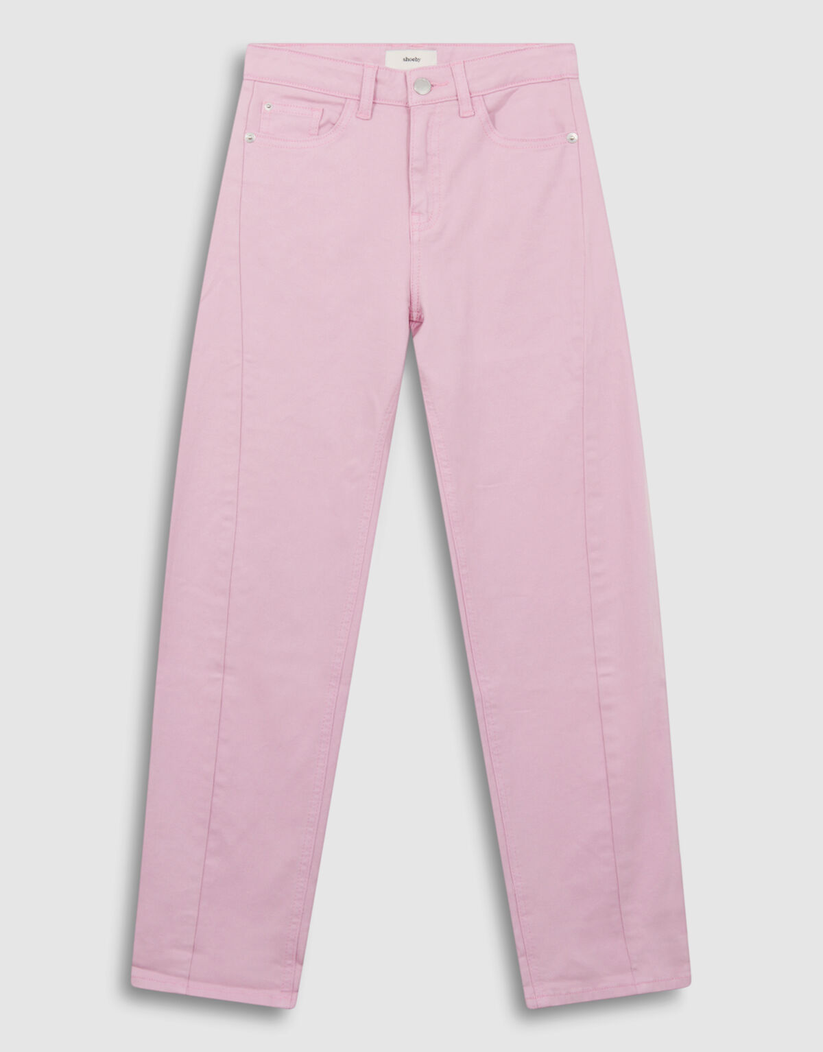 Barrel Fit Broek Lichtroze