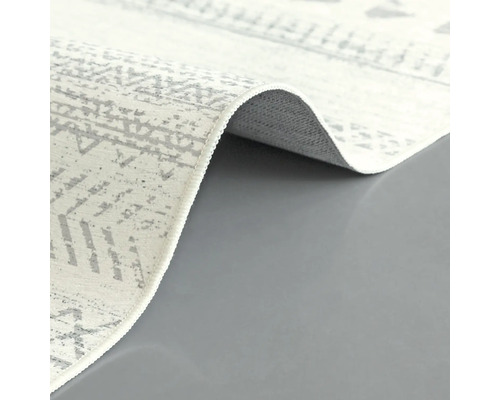 Larisa wasbaar vloerkleed, zilver, 80x150 cm
