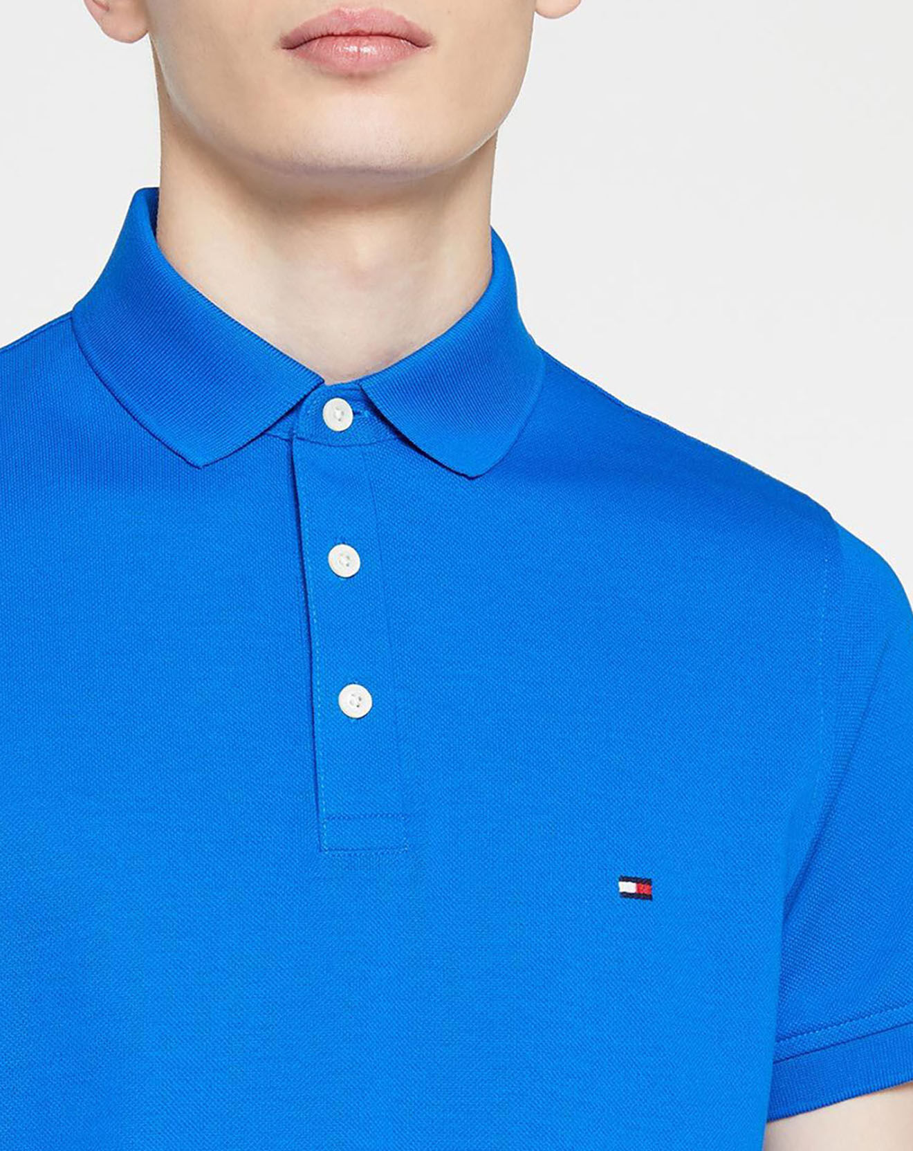 Tommy Hilfiger Polo slim fit 1985 bleu vif