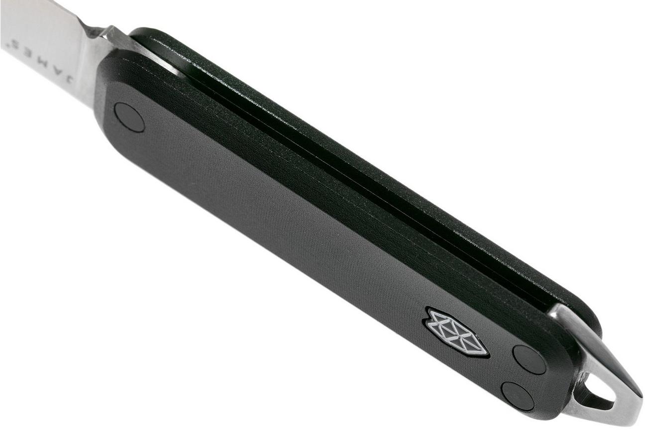 The James Brand Elko Satin   Black Aluminum KN117101-00 zakmes