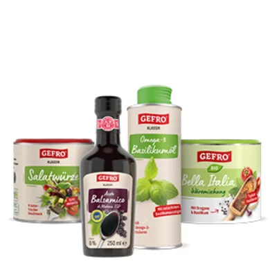 Italiano-Vero: Balsamico & Basilikumöl & Salatwürze & Bio Bella Italia