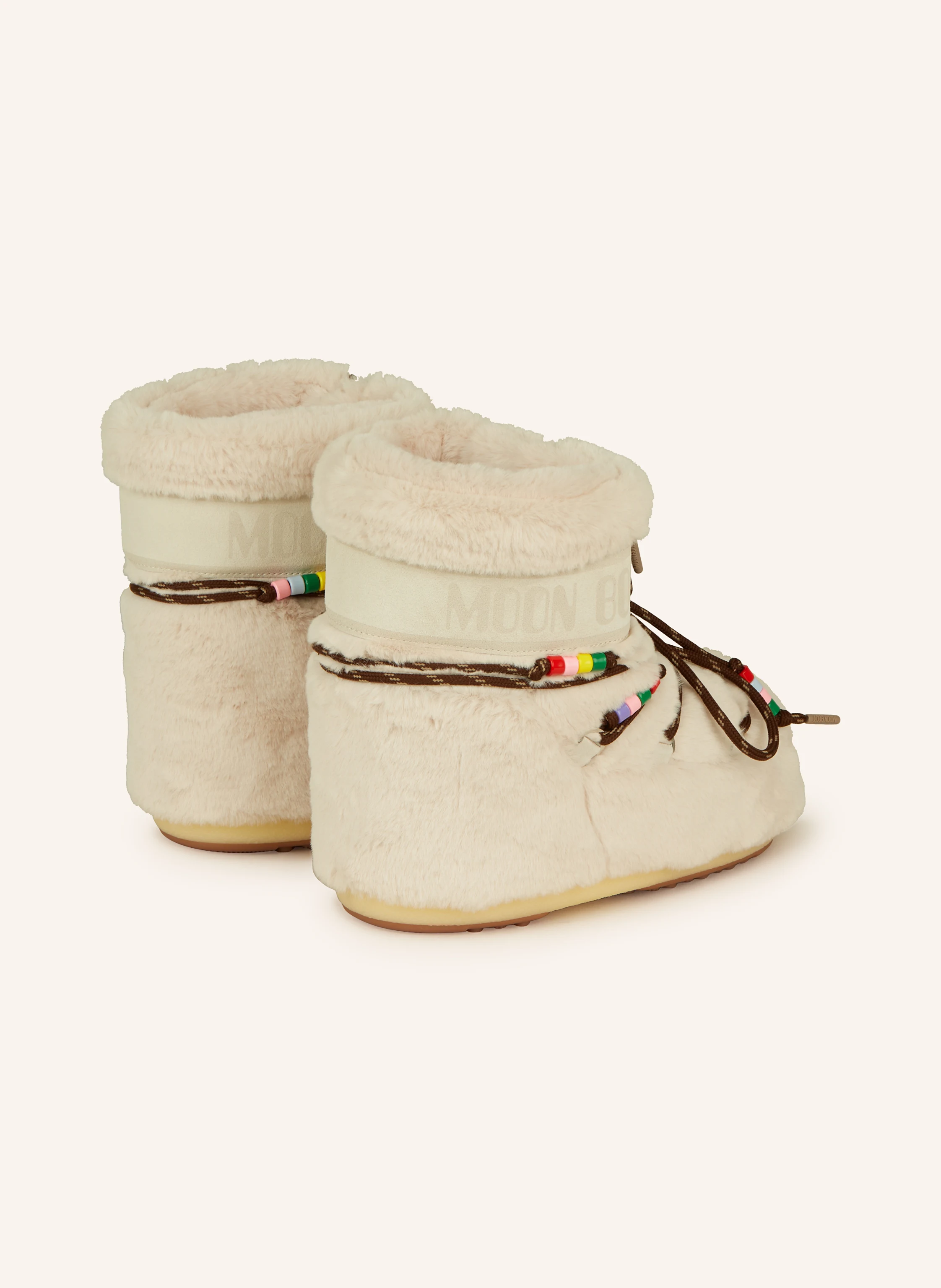 MOON BOOT Moon Boots ICON LOW FAUX FUR BEADS