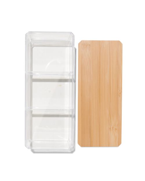 organiseur transparent avec couvercle 9x12.5x6.8