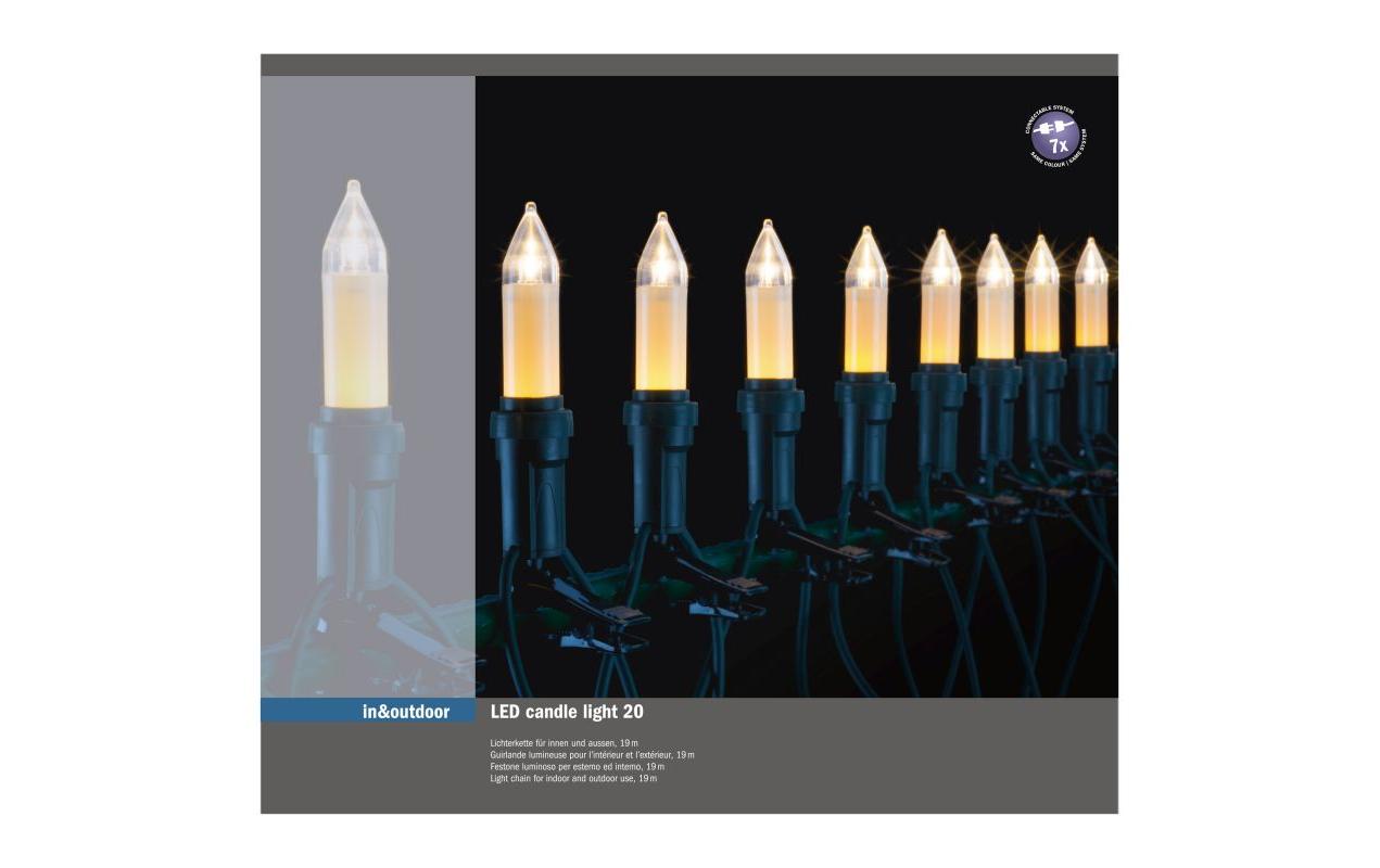LED-Lichterkette Candle Light 20 LED<br>In- und Outdoor LED-Dekoration