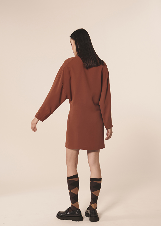 Robe Revamarron en crêpe