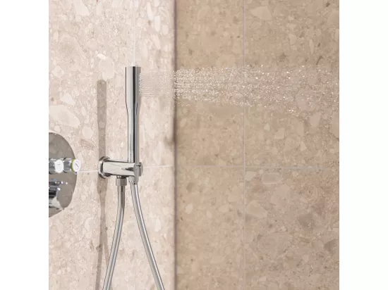 Pack douchette 1 jet Vitalio Get Stick GROHE + Flexible 1500 chromé + Support pour douchette