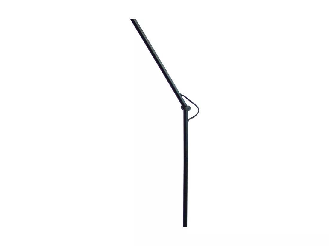 Lampadaire articulé métal  noir 230 cm.