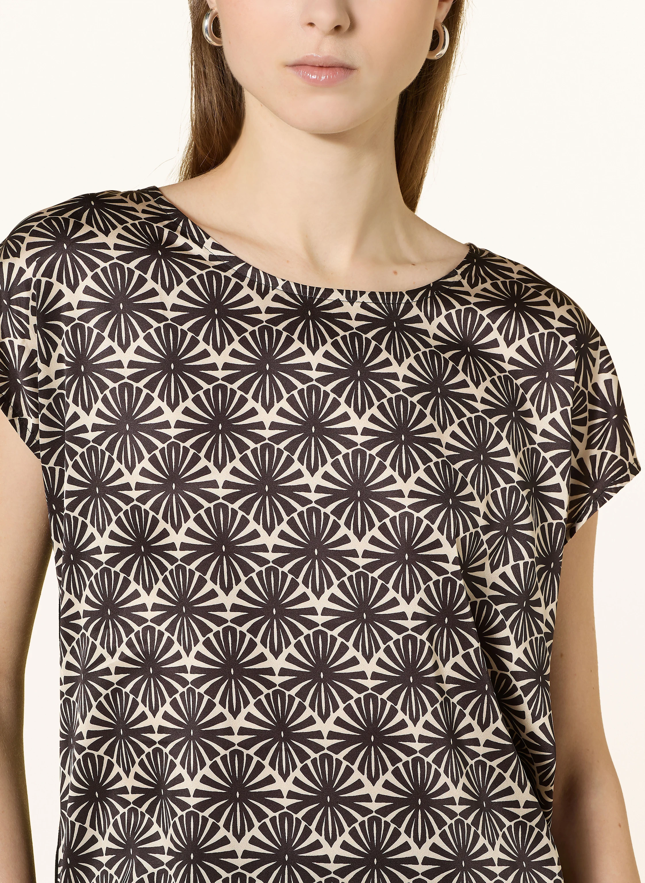 MORE & MORE Blusenshirt im Materialmix